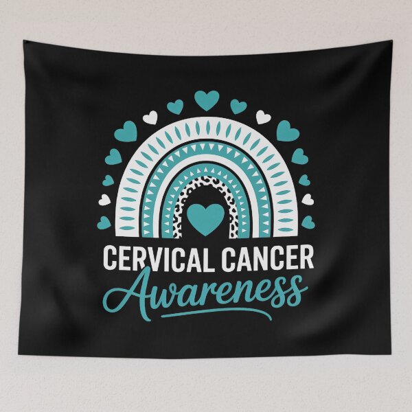 Item preview, Cervical Cancer Awareness Rainbow Leopard Ribbon Teal designed and sold by sailorjessiArt.