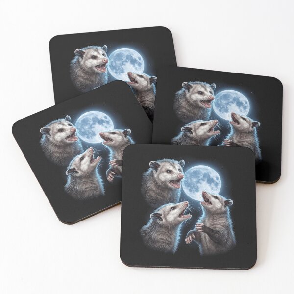Item preview, Opossum Howling Moon Art Animal Lover designed and sold by TerryConnells.