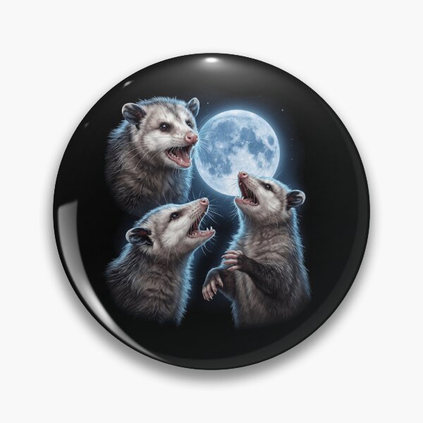 Item preview, Opossum Howling Moon Art Animal Lover designed and sold by TerryConnells.