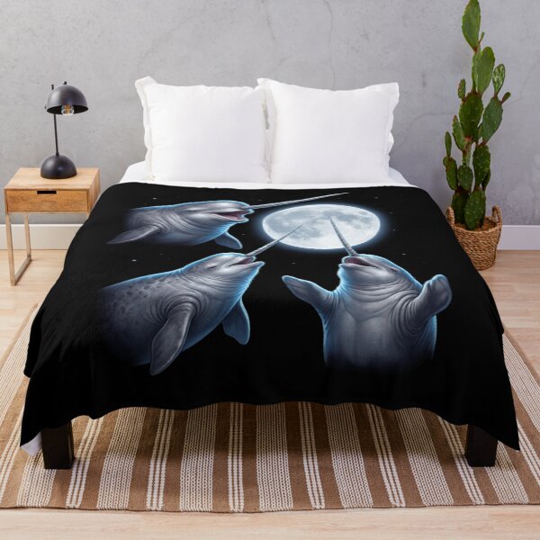 Item preview, Narwhal Howling Moon Art Animal Lover designed and sold by TerryConnells.