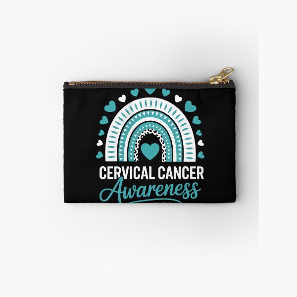 Item preview, Cervical Cancer Awareness Rainbow Leopard Ribbon Teal designed and sold by sailorjessiArt.