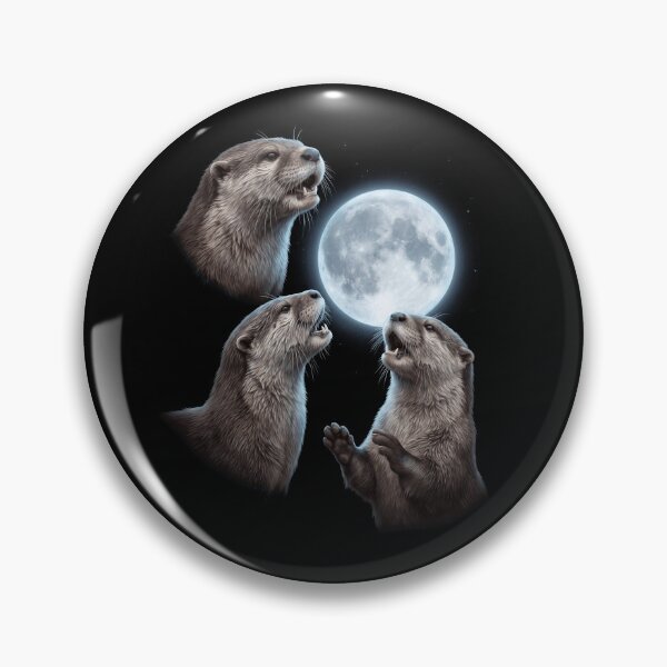 Item preview, Otter Howling Moon Art Animal Lover designed and sold by TerryConnells.