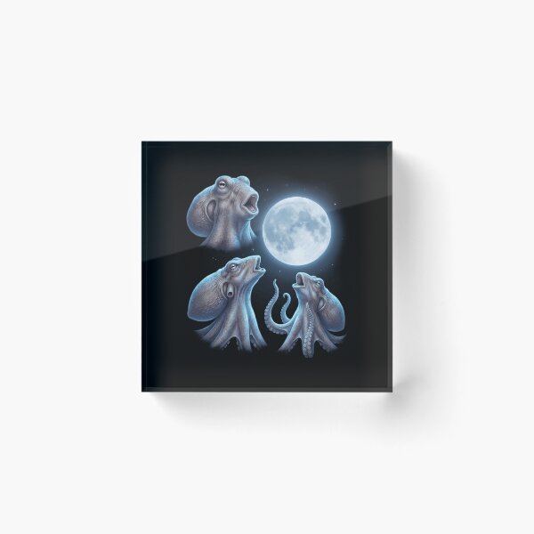 Artikelvorschau, Oktopus heult Mond Kunst Tierliebhaber entworfen und verkauft von TerryConnells.