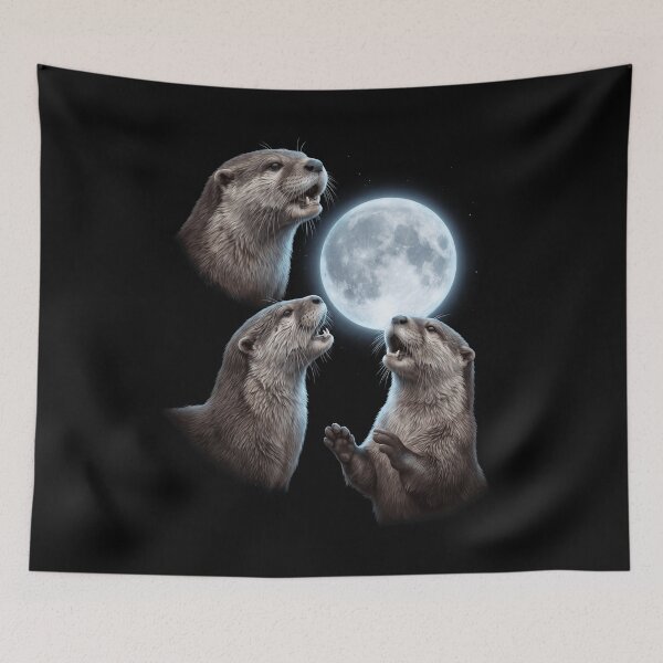 Item preview, Otter Howling Moon Art Animal Lover designed and sold by TerryConnells.