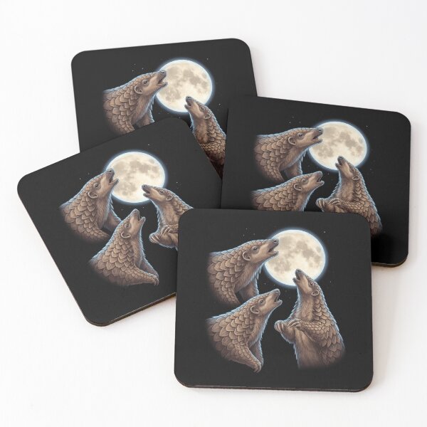 Item preview, Pangolin Howling Moon Art Animal Lover designed and sold by TerryConnells.