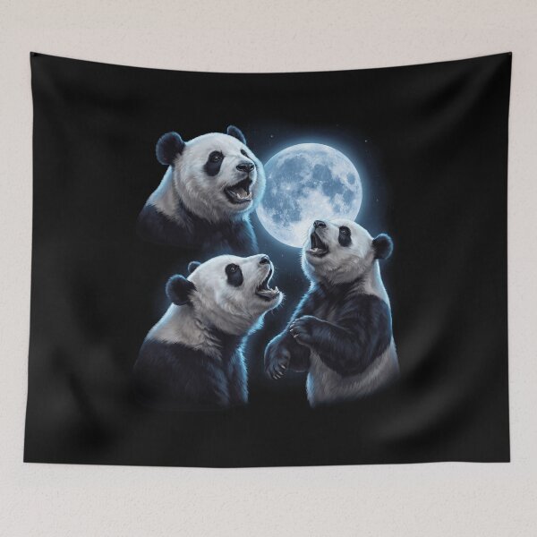 Item preview, Panda Howling Moon Art Animal Lover designed and sold by TerryConnells.