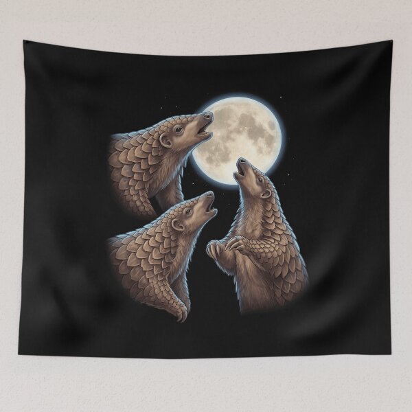 Item preview, Pangolin Howling Moon Art Animal Lover designed and sold by TerryConnells.