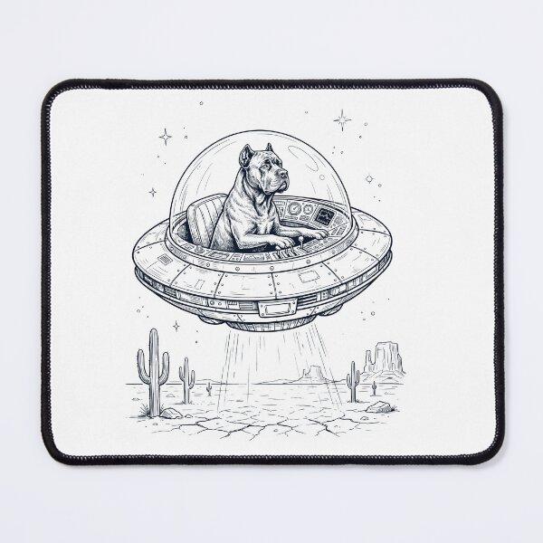 Item preview, Vintage Cane Corso Riding UFO Dog Mom Dad Lover designed and sold by DoodleTortle.