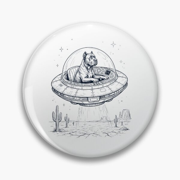 Item preview, Vintage Cane Corso Riding UFO Dog Mom Dad Lover designed and sold by DoodleTortle.