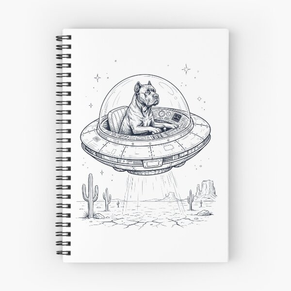Item preview, Vintage Cane Corso Riding UFO Dog Mom Dad Lover designed and sold by DoodleTortle.