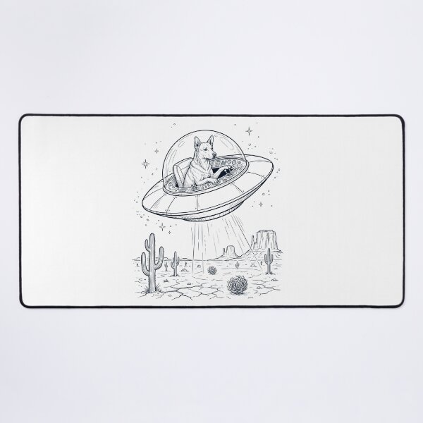 Item preview, Vintage Carolina Dog Riding UFO Dog Mom Dad Lover designed and sold by DoodleTortle.