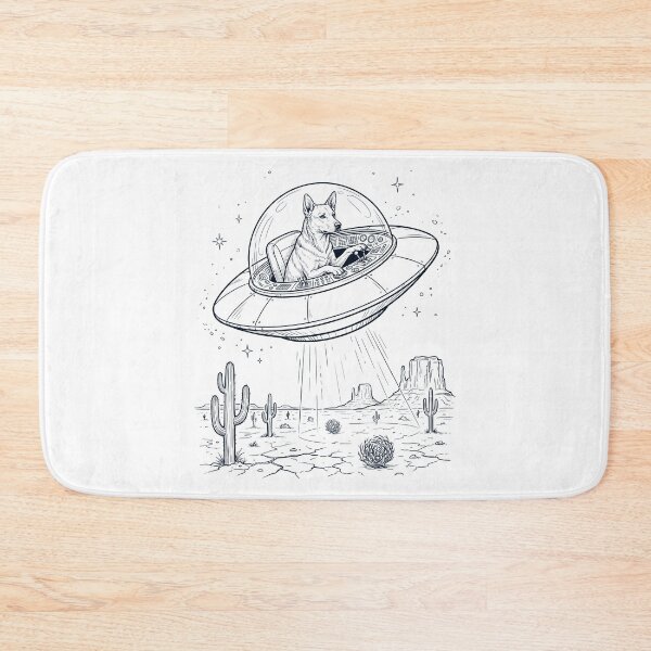 Item preview, Vintage Carolina Dog Riding UFO Dog Mom Dad Lover designed and sold by DoodleTortle.