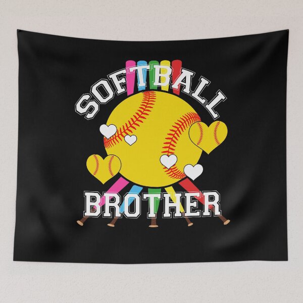 Item preview, Softball Brother Colorful Bats Team Spirit Tee designed and sold by LarryMBrown.