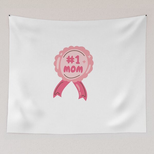 Item preview, #1 Mom Pink Award Ribbon - Cute Aesthetic Mother’s Day designed and sold by Sashka-.