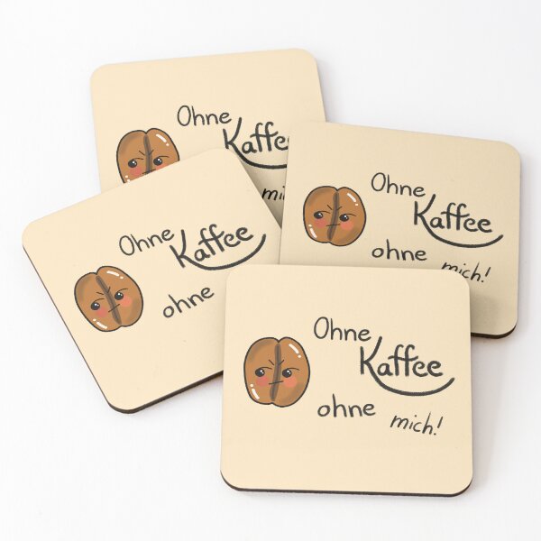 Item preview, No coffee, no me – Grumpy Coffee Bean Kawaii designed and sold by SoftBiteArt.