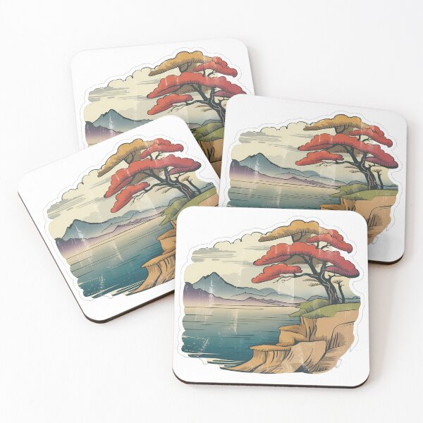 Item preview, Vintage Japanese Tree Over Water designed and sold by NiftyWrx.