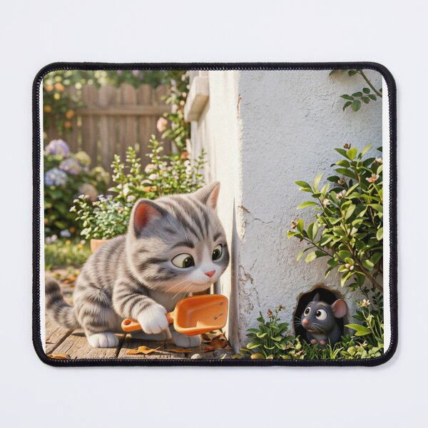 Item preview, An experienced cat is waiting to catch a mouse. designed and sold by Whose-sweat.
