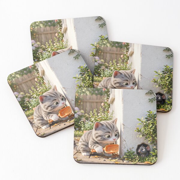 Item preview, An experienced cat is waiting to catch a mouse. designed and sold by Whose-sweat.