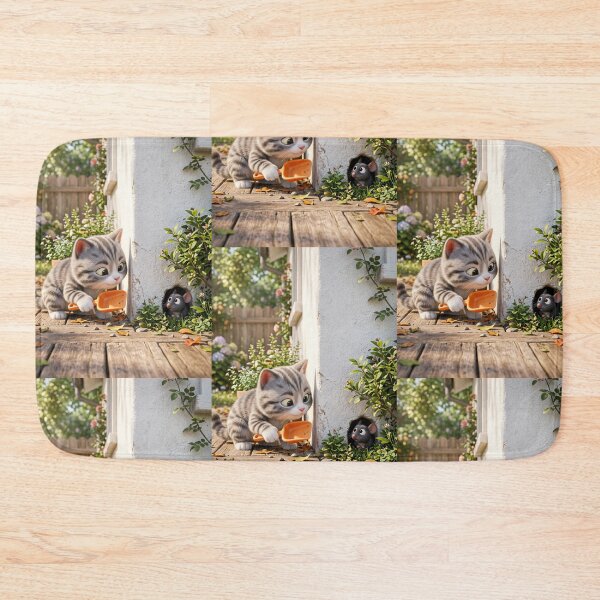 Item preview, An experienced cat is waiting to catch a mouse. designed and sold by Whose-sweat.