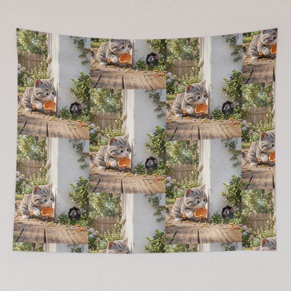 Item preview, An experienced cat is waiting to catch a mouse. designed and sold by Whose-sweat.