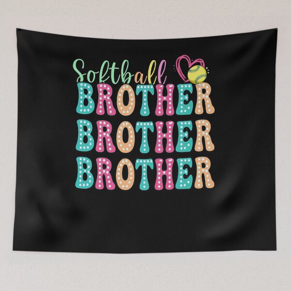 Item preview, Cute Pastel Polka Dot Softball Brother Tee designed and sold by LarryMBrown.