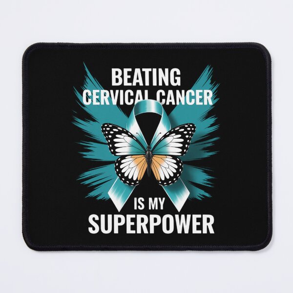 Item preview, Cervical Cancer Awareness Beating Superpower Teal Ribbon designed and sold by sailorjessiArt.