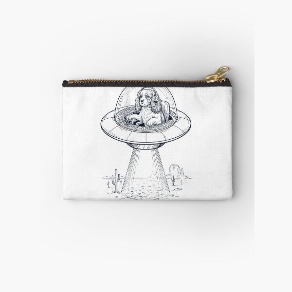 Item preview, Vintage Cavalier King Charles Spaniel Riding UFO Dog Mom Dad Lover designed and sold by DoodleTortle.