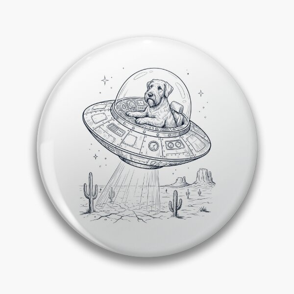 Artikelvorschau, Vintage Cesky Terrier reitet UFO Hundemama Papa Liebhaber entworfen und verkauft von DoodleTortle.