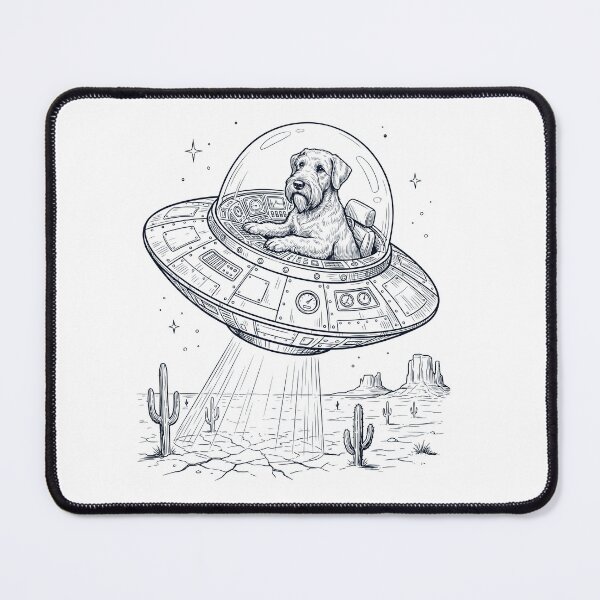 Item preview, Vintage Cesky Terrier Riding UFO Dog Mom Dad Lover designed and sold by DoodleTortle.