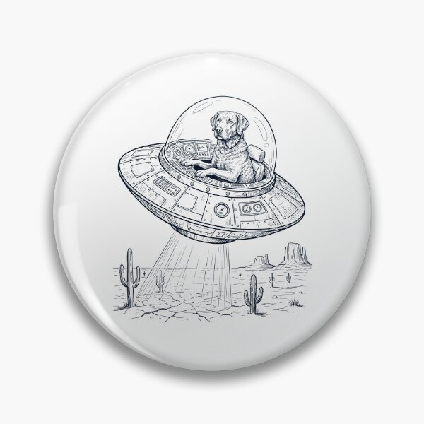 Item preview, Vintage Chesapeake Bay Retriever Riding UFO Dog Mom Dad Lover designed and sold by DoodleTortle.
