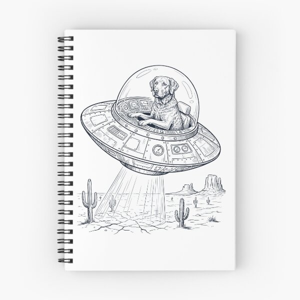 Item preview, Vintage Chesapeake Bay Retriever Riding UFO Dog Mom Dad Lover designed and sold by DoodleTortle.