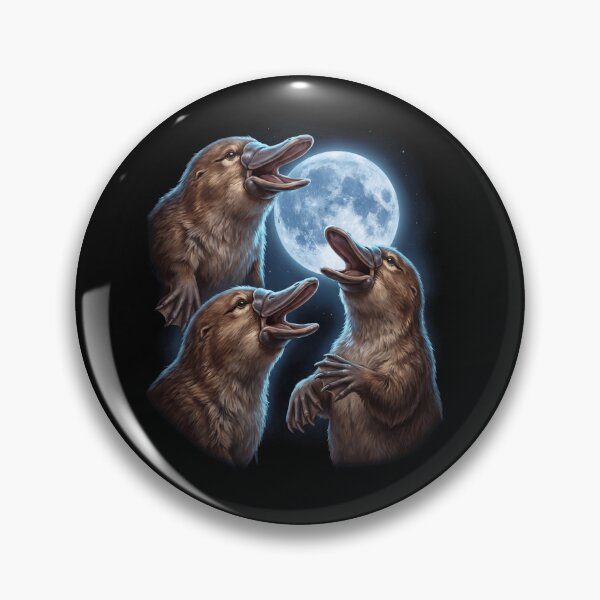 Item preview, Platypus Howling Moon Art Animal Lover designed and sold by TerryConnells.
