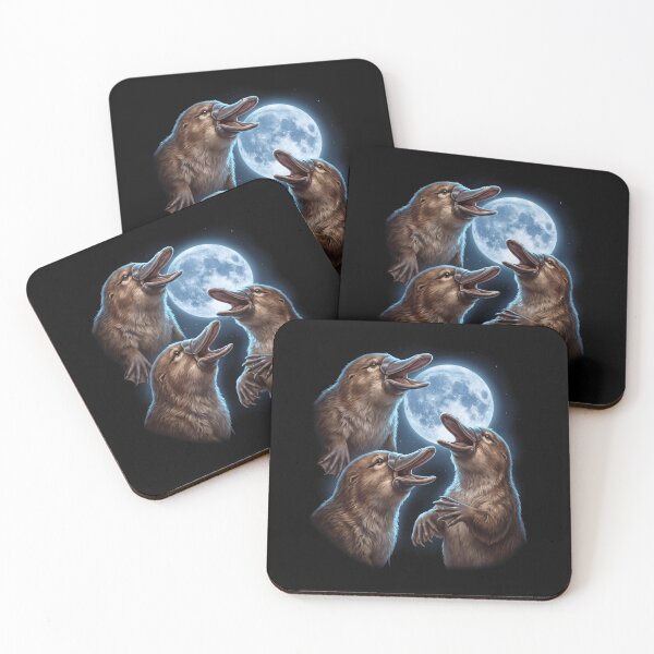 Item preview, Platypus Howling Moon Art Animal Lover designed and sold by TerryConnells.