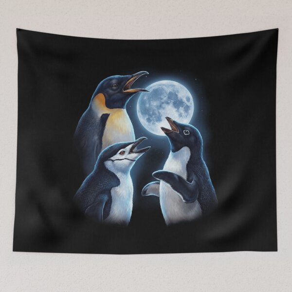Artikelvorschau, Pinguin heult Mond Kunst Tierliebhaber entworfen und verkauft von TerryConnells.