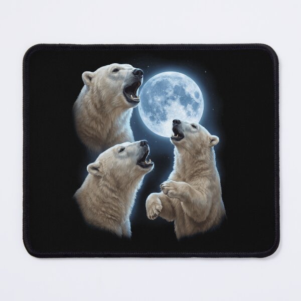 Item preview, Polar Bear Howling Moon Art Animal Lover designed and sold by TerryConnells.