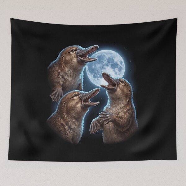 Item preview, Platypus Howling Moon Art Animal Lover designed and sold by TerryConnells.