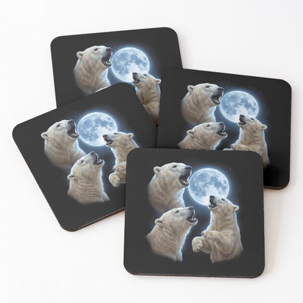Item preview, Polar Bear Howling Moon Art Animal Lover designed and sold by TerryConnells.