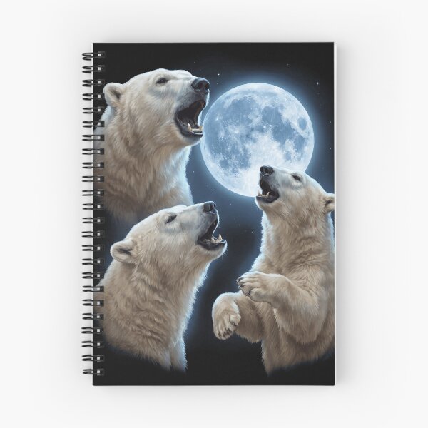 Item preview, Polar Bear Howling Moon Art Animal Lover designed and sold by TerryConnells.