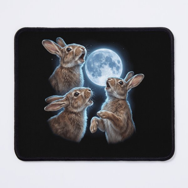 Item preview, Rabbit Howling Moon Art Animal Lover designed and sold by TerryConnells.
