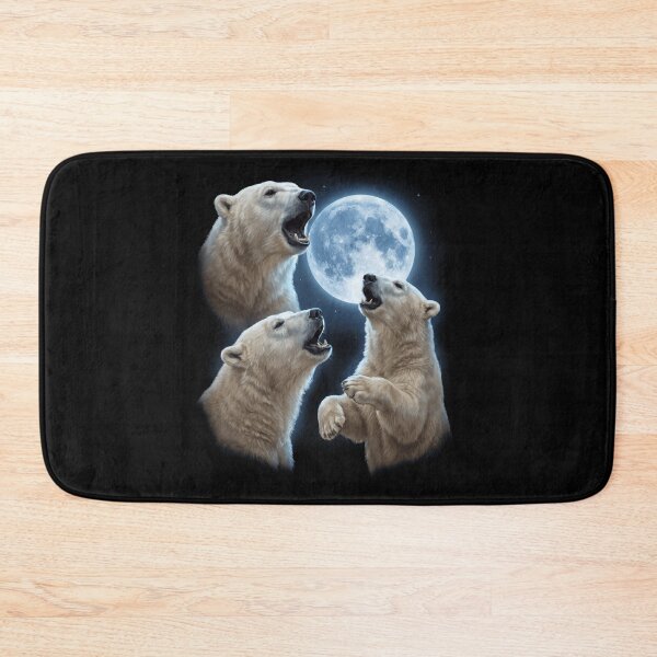 Item preview, Polar Bear Howling Moon Art Animal Lover designed and sold by TerryConnells.