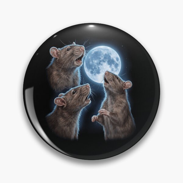 Item preview, Rat Howling Moon Art Animal Lover designed and sold by TerryConnells.