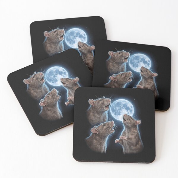 Item preview, Rat Howling Moon Art Animal Lover designed and sold by TerryConnells.