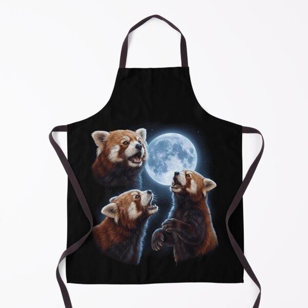 Item preview, Red Panda Howling Moon Art Animal Lover designed and sold by TerryConnells.