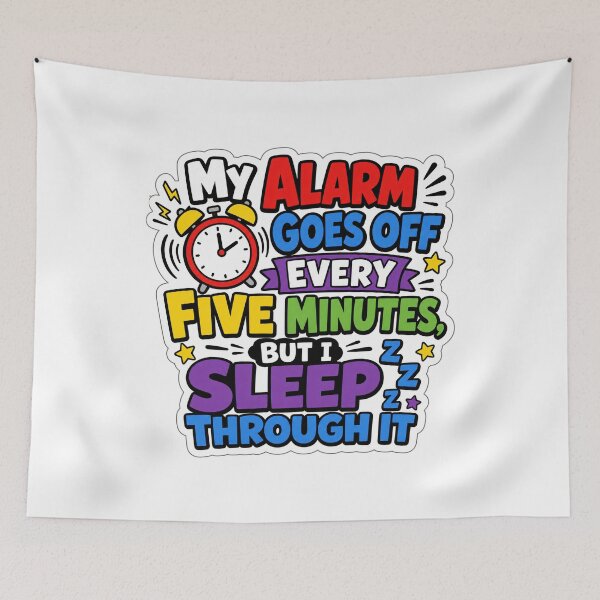 Item preview, Five Minute Alarm Marriage and Roommate Humor designed and sold by RedCircleArt.