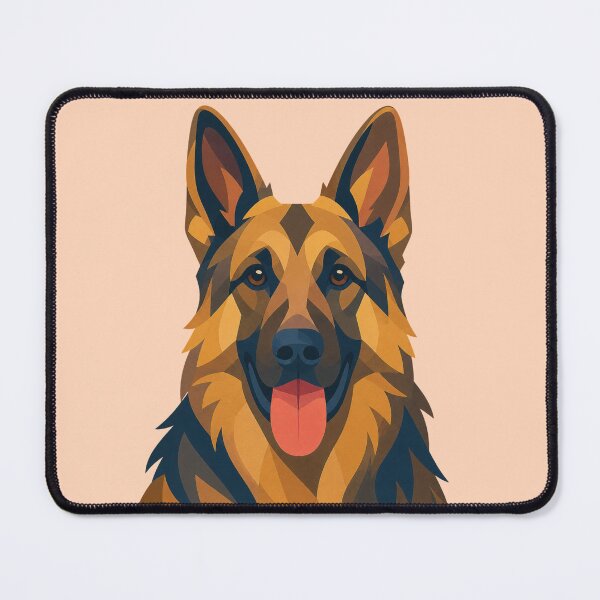 Item preview, Geometric German Shepherd — Modern Polygon Dog Portrait designed and sold by ThreadTheory976.