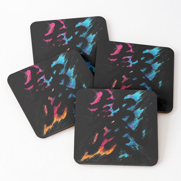 Item preview, Neon Kanji Brush Explosion designed and sold by AI-Only Creations.