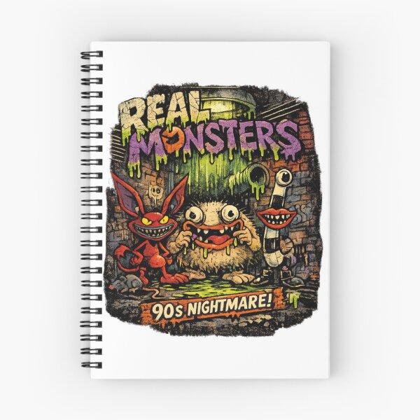 Item preview, REAL MONSTERS Vintage Graphic Tee – Retro 90s Cartoon Streetwear Shirt designed and sold by Kalash12.
