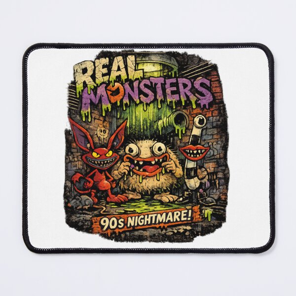 Item preview, REAL MONSTERS Vintage Graphic Tee – Retro 90s Cartoon Streetwear Shirt designed and sold by Kalash12.