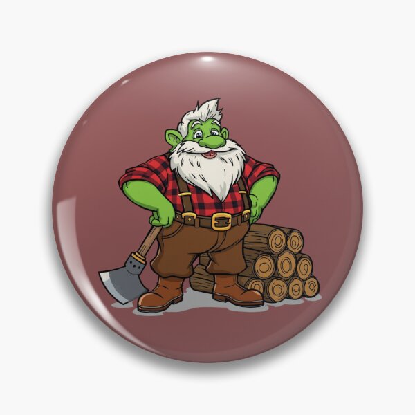 Item preview, Green dwarf lumberjack designed and sold by Art70shop.