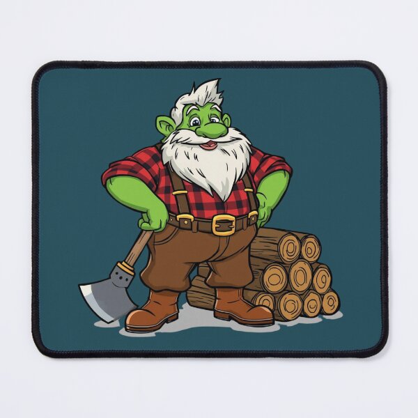 Item preview, Green dwarf lumberjack designed and sold by Art70shop.